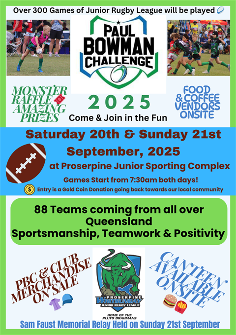 Paul Bowman Challenge flyer