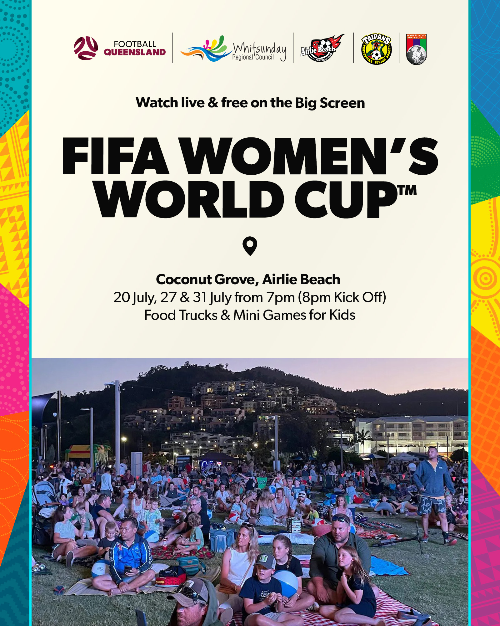 Women's World Cup Matildas Games Whitsunday Regional Council